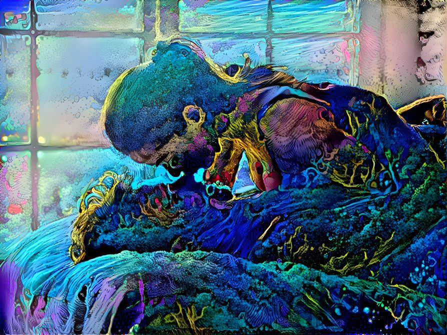 Flash Fiction coupe in bed artwork